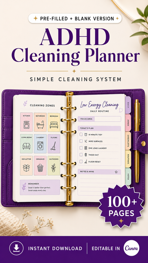 Never Feel Guilty About a Messy House Again — The Ultimate Low-Effort ADHD Cleaning Routine